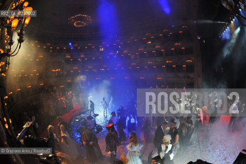Venice 5/02/2011 - The Great Ball Party at The Gran Teatro La Fenice Theater  Gran Ballo della Cavalchina during the Carnival carnevale ©Graziano Arici/Rosebud2