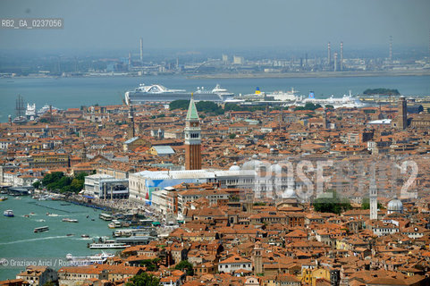 Venezia maggio 2011 - Foto Aerea Bacino di San Marco ©Graziano Arici/Rosebud2.Venice mai 2011 - Aerial View of St.Marks Bassin  ©Graziano Arici/Rosebud2