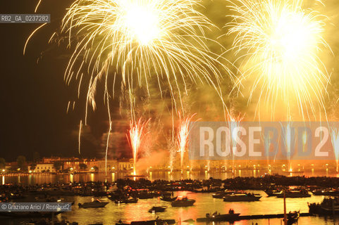 Venice 17/7/11 - Fiereworks in St.Marks Bassin for the Redentore Feast festa fuochi dartificio ©Graziano Arici/Rosebud2