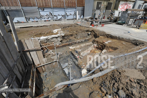 VENEZIA 12/5/11 - SCAVI ARCHEOLOGICI AL CANTIERE DELLE FANDAMENTA DEL CAMPANILE DI S.MARCO ©Graziano Arici/Rosebud2    CONSORZIO VENEZIA NUOVA