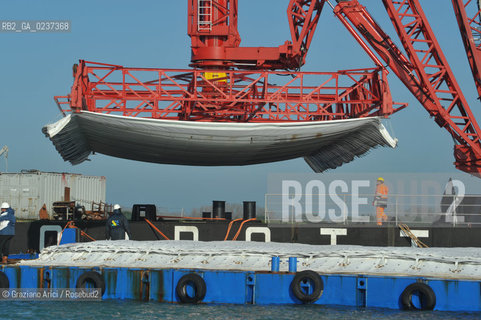 VENEZIA 1/2/11 - LAVORI IN CORSO ALLA BOCCA DI PORTO DI CHIOGGIA ©Graziano Arici/Rosebud2 CONSORZIO VENEZIA NUOVA