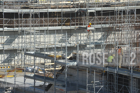 VENEZIA 1/2/11 - LAVORI IN CORSO ALLA BOCCA DI PORTO DI CHIOGGIA ©Graziano Arici/Rosebud2 CONSORZIO VENEZIA NUOVA