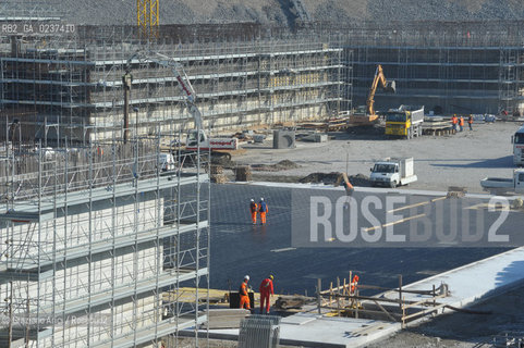 VENEZIA 1/2/11 - LAVORI IN CORSO ALLA BOCCA DI PORTO DI CHIOGGIA ©Graziano Arici/Rosebud2 CONSORZIO VENEZIA NUOVA