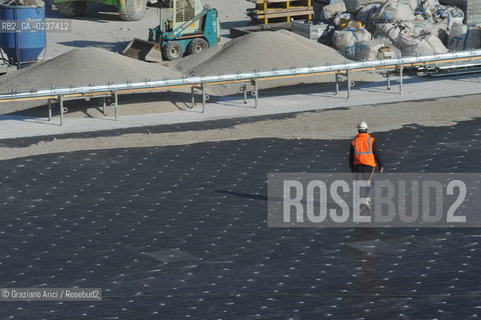 VENEZIA 1/2/11 - LAVORI IN CORSO ALLA BOCCA DI PORTO DI CHIOGGIA ©Graziano Arici/Rosebud2 CONSORZIO VENEZIA NUOVA