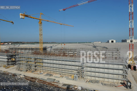 VENEZIA 1/2/11 - LAVORI IN CORSO ALLA BOCCA DI PORTO DI CHIOGGIA ©Graziano Arici/Rosebud2 CONSORZIO VENEZIA NUOVA