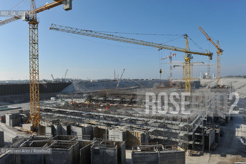 VENEZIA 1/2/11 - LAVORI IN CORSO ALLA BOCCA DI PORTO DI CHIOGGIA ©Graziano Arici/Rosebud2 CONSORZIO VENEZIA NUOVA