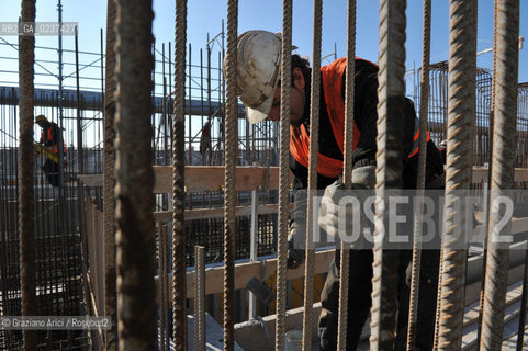 VENEZIA 1/2/11 - LAVORI IN CORSO ALLA BOCCA DI PORTO DI CHIOGGIA ©Graziano Arici/Rosebud2 CONSORZIO VENEZIA NUOVA