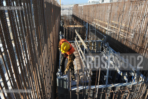 VENEZIA 1/2/11 - LAVORI IN CORSO ALLA BOCCA DI PORTO DI CHIOGGIA ©Graziano Arici/Rosebud2 CONSORZIO VENEZIA NUOVA
