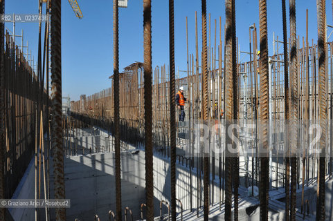 VENEZIA 1/2/11 - LAVORI IN CORSO ALLA BOCCA DI PORTO DI CHIOGGIA ©Graziano Arici/Rosebud2 CONSORZIO VENEZIA NUOVA
