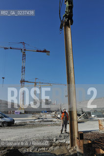 VENEZIA 1/2/11 - LAVORI IN CORSO ALLA BOCCA DI PORTO DI CHIOGGIA ©Graziano Arici/Rosebud2 CONSORZIO VENEZIA NUOVA