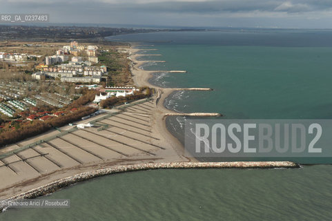 Venezia 13/12/10 - Litorale dellIsola Verde foto aerea spiaggia ©Graziano Arici/Rosebud2 consorzio venezia nuova