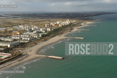 Venezia 13/12/10 - Litorale dellIsola Verde foto aerea spiaggia ©Graziano Arici/Rosebud2 consorzio venezia nuova