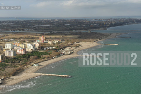 Venezia 13/12/10 - Litorale dellIsola Verde foto aerea spiaggia ©Graziano Arici/Rosebud2 consorzio venezia nuova