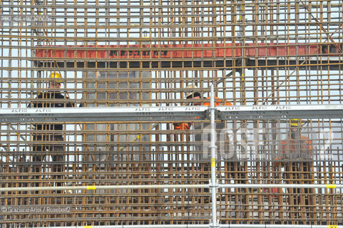 VENEZIA 15/12/10 - LAVORI ALLA BOCCA DI PORTO DI MALAMOCCO SICUREZZA  ©Graziano Arici/Rosebud2  CONSORZIO VENEZIA NUOVA