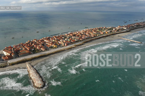 Venezia 13/12/10 - Foto aerea del Litorale di Pellestrina spiaggia ©Graziano Arici/Rosebud2 consorzio venezia nuova