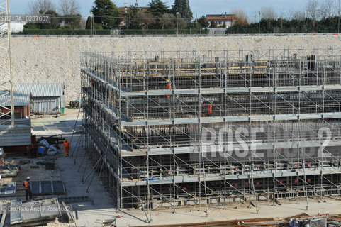 VENEZIA 3/2/11 - LAVORI IN CORSO ALLA BOCCA DI PORTO DI LIDO LATO TREPORTI ©Graziano Arici/Rosebud2 CONSORZIO VENEZIA NUOVA