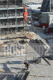 VENEZIA 3/2/11 - LAVORI IN CORSO ALLA BOCCA DI PORTO DI LIDO LATO TREPORTI ©Graziano Arici/Rosebud2 CONSORZIO VENEZIA NUOVA