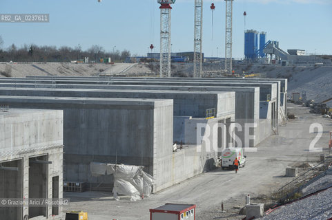 VENEZIA 3/2/11 - LAVORI IN CORSO ALLA BOCCA DI PORTO DI LIDO LATO TREPORTI ©Graziano Arici/Rosebud2 CONSORZIO VENEZIA NUOVA