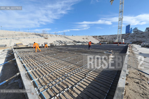 VENEZIA 3/2/11 - LAVORI IN CORSO ALLA BOCCA DI PORTO DI LIDO LATO TREPORTI ©Graziano Arici/Rosebud2 CONSORZIO VENEZIA NUOVA