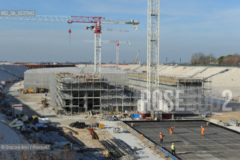 VENEZIA 3/2/11 - LAVORI IN CORSO ALLA BOCCA DI PORTO DI LIDO LATO TREPORTI ©Graziano Arici/Rosebud2 CONSORZIO VENEZIA NUOVA