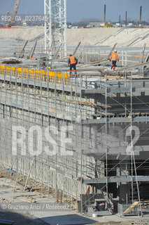 VENEZIA 3/2/11 - LAVORI IN CORSO ALLA BOCCA DI PORTO DI LIDO LATO TREPORTI ©Graziano Arici/Rosebud2 CONSORZIO VENEZIA NUOVA