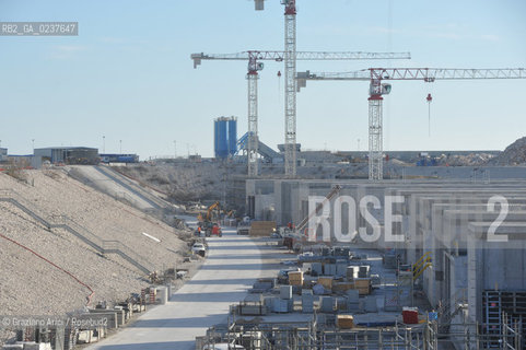 VENEZIA 3/2/11 - LAVORI IN CORSO ALLA BOCCA DI PORTO DI LIDO LATO TREPORTI ©Graziano Arici/Rosebud2 CONSORZIO VENEZIA NUOVA