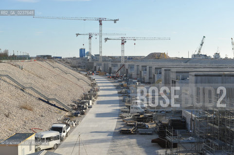 VENEZIA 3/2/11 - LAVORI IN CORSO ALLA BOCCA DI PORTO DI LIDO LATO TREPORTI ©Graziano Arici/Rosebud2 CONSORZIO VENEZIA NUOVA