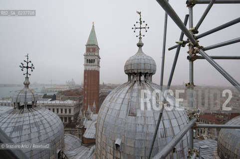 Venice 15/12/12 - Cupolas of St.Marks Basilica s.marco