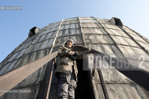 Venezia 12/1/12 - Lavori di restauro delle Cupole della Basilica di San Marco di Venezia. I lavori di restauro sono diretti dalla Procuratoria della Basilica e da 1000 anni fanno in modo che la complessa struttura sia continuamente monitorata e restaurata - dome of the St:Marks Basilik marta buso ©Graziano Arici/Rosebud2