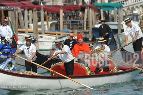 Venice 25/3/12 - The Entrance of the new Patriarch of Venice, the cardinal Francesco Moraglia, in St. March Basilica cardinale patriarca ©Graziano Arici/Rosebud2