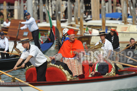 Venice 25/3/12 - The Entrance of the new Patriarch of Venice, the cardinal Francesco Moraglia, in St. March Basilica cardinale patriarca ©Graziano Arici/Rosebud2