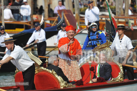Venice 25/3/12 - The Entrance of the new Patriarch of Venice, the cardinal Francesco Moraglia, in St. March Basilica cardinale patriarca ©Graziano Arici/Rosebud2
