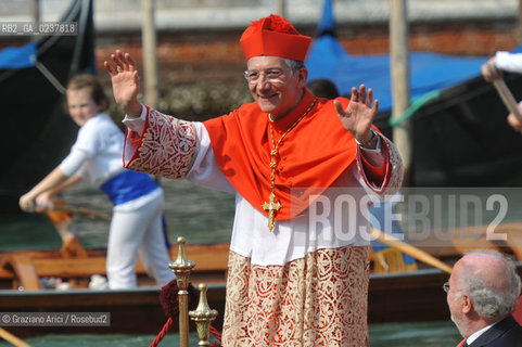 Venice 25/3/12 - The Entrance of the new Patriarch of Venice, the cardinal Francesco Moraglia, in St. March Basilica cardinale patriarca ©Graziano Arici/Rosebud2