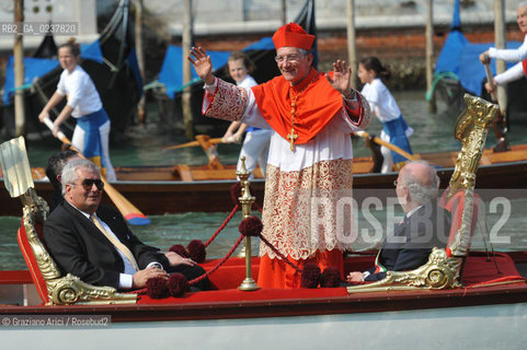 Venice 25/3/12 - The Entrance of the new Patriarch of Venice, the cardinal Francesco Moraglia, in St. March Basilica cardinale patriarca ©Graziano Arici/Rosebud2