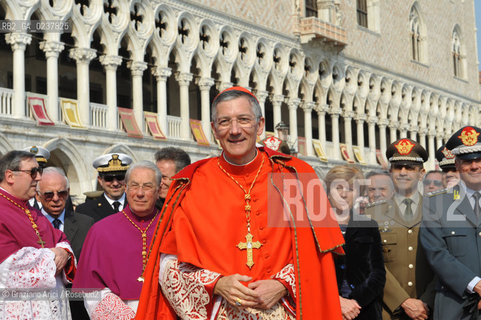 Venice 25/3/12 - The Entrance of the new Patriarch of Venice, the cardinal Francesco Moraglia, in St. March Basilica cardinale patriarca ©Graziano Arici/Rosebud2