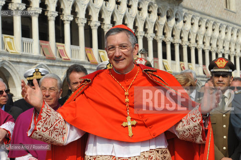 Venice 25/3/12 - The Entrance of the new Patriarch of Venice, the cardinal Francesco Moraglia, in St. March Basilica cardinale patriarca ©Graziano Arici/Rosebud2
