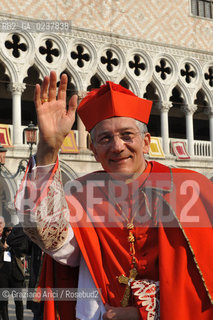 Venice 25/3/12 - The Entrance of the new Patriarch of Venice, the cardinal Francesco Moraglia, in St. March Basilica cardinale patriarca ©Graziano Arici/Rosebud2