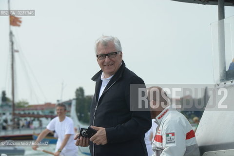 Venice 20/05/12 - Festa della Sensa Feast Patrizio Bertelli Prada Group Ceo - barca regata  ©Graziano Arici/Rosebud2