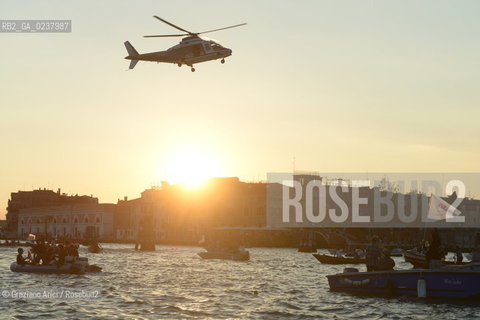 Venice 16/09/2012 -  Demonstration against  the great cruise liners in front of St.Mark - manifestazione del Comitato contro le Grandi Navi davanti al bacino di S.Marco nave ©Graziano Arici/Rosebud2