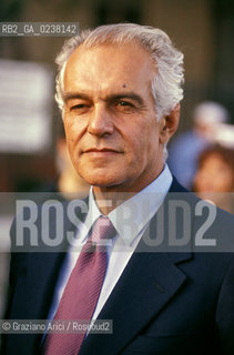 Venezia,1990.Il Moro di Venezia. Il presidente della Montedison Raul Gardini. Presidente Montedison Politica ritratto manager.Venice,1990.The Moro of Venice.Portrait of the Montedison President Raul Gardini ©Graziano Arici/Rosebud2