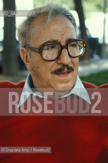 Venezia,1990.Ritratto del più importante gicatore di bridge della storia Giorgio Belladonna. Sport ritratto Bridge Gioco.Venice,1990.Portrait of the Italian bridge player,one the most famous in bridge history Giorgio Belladonna ©Graziano Arici/Rosebud2