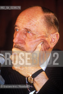 Venezia,1975.Ritratto del segretario generale della NATO, Joseph Luns.Ritratto NATO segretario politica.Venice,1975.Portrait of general secretary of NATO ©Graziano Arici/Rosebud2