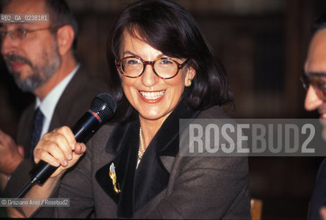Venezia,1992.Ritratto della direttrice della biblioteca Nazionale braidense di Milano Armida Batori.Ritratto biblioteca direttrice.Venice,1992.Portrait of the directress of the National Braidense Library of Milan Armida Batori ©Graziano Arici/Rosebud2