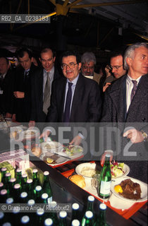 Caffe Pedrocchi, Padova,1988.Il politico ed economista italiano Romano Prodi.Politica politico economista .Caffè Pedrocchi,Padua,1988.The italian politician and statesman Romano Prodi ©Graziano Arici/Rosebud2