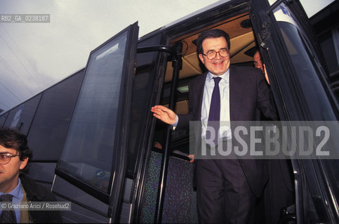 Padova,1988.Il politico ed economista italiano Romano Prodi.Politica politico economista .Padua,1988.The italian politician and statesman Romano Prodi ©Graziano Arici/Rosebud2