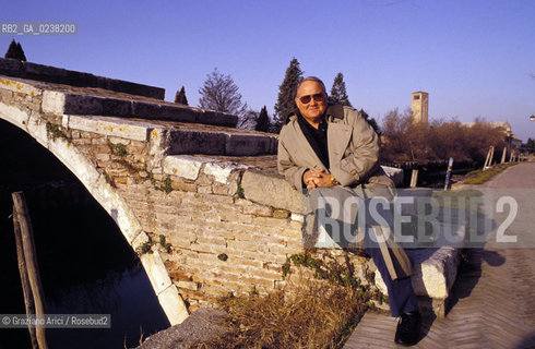 Venezia,1995.Ritratto del generale dellesercito americano durante la guerra Usa-Iraq Norman Schwarzkopf a Torcello.Ritratto guerra golfo generale esercito politica .Venice,1995.Portrait of the United States Army general, was commander of the Coalition Forces in the Persian Gulf War of 1991 in Torcello ©Graziano Arici/Rosebud2