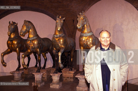 Venezia,1995.Ritratto del generale dellesercito americano durante la guerra Usa-Iraq Norman Schwarzkopf.Ritratto guerra golfo generale esercito politica .Venice,1995.Portrait of the United States Army general, was commander of the Coalition Forces in the Persian Gulf War of 1991 ©Graziano Arici/Rosebud2