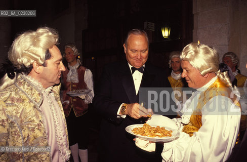 Venezia,1995.Ritratto del generale dellesercito americano durante la guerra Usa-Iraq Norman Schwarzkopf.Ritratto guerra golfo generale esercito politica .Venice,1995.Portrait of the United States Army general, was commander of the Coalition Forces in the Persian Gulf War of 1991 ©Graziano Arici/Rosebud2