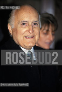 Venezia,1996.Il Presidente della Repubblica Luigi Oscar Scalfaro. Politica democrazia cristiana Presidente Repubblica.Venice,1996.The President of Italian Repiblic Luigi Oscar Scalfaro ©Graziano Arici/Rosebud2