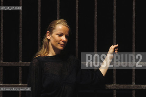 Venezia,1993.Ritratto della coreografa Susanna Linke. Danza ballerina coreografa .Venice,1993.Portrait of the choreographer Susanna Linke ©Graziano Arici/Rosebud2